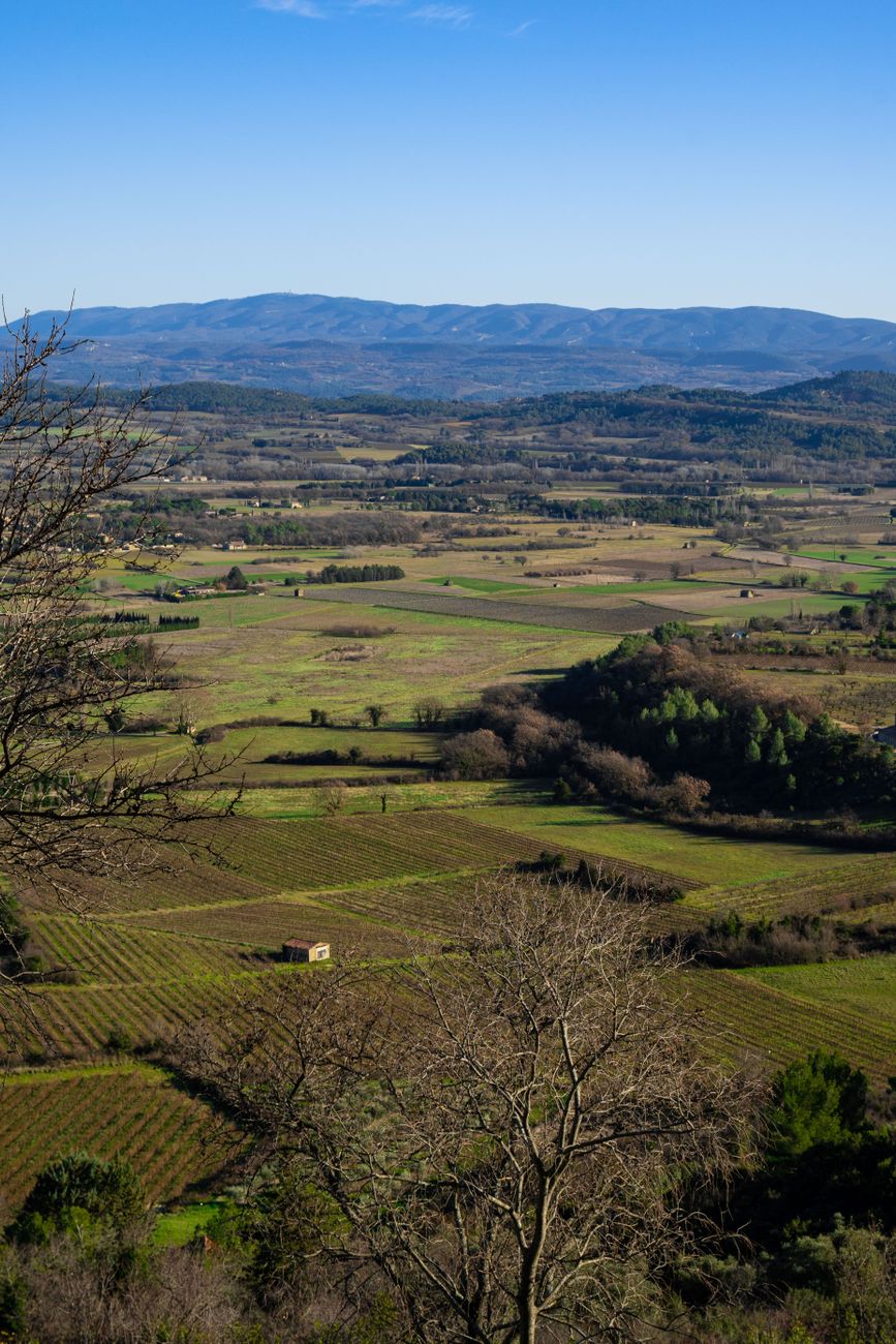 Paysage romantique de Provence et vignobles français